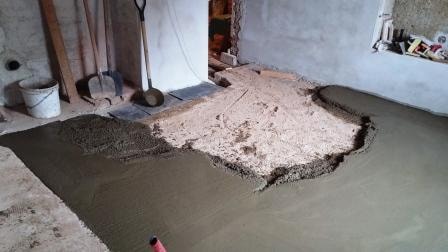 betonová mazanina - betonování podlahy