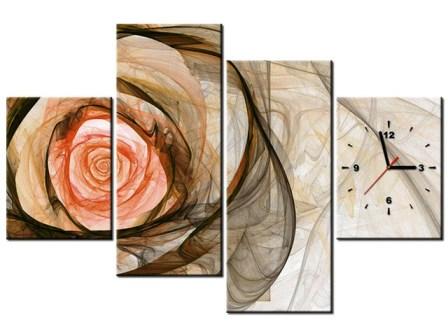 Vícedílný obraz s hodinami