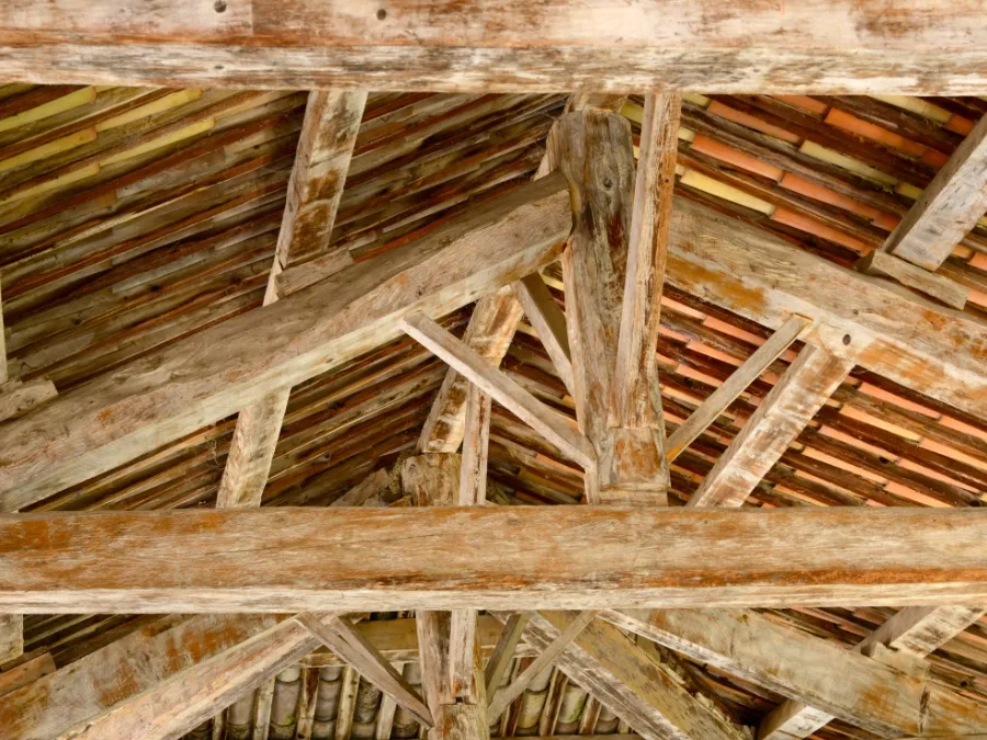 Krov je nutné zkontrolovat, zda není napaden dřevokazným hmyzem nebo hnilobou.